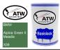 Preview: BMW, Alpina Green II Metallic, X09: 500ml Lackdose, von ATW Autoteile West.